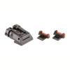 Fusion Firearms 1911 Government Fusion Fiber Optic Adjustable Dovetail Sight Set, Red/Green