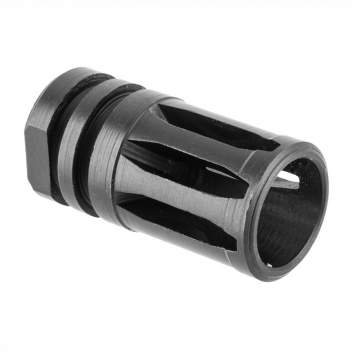 Brownells AR-15 A2 Flash Hider 22 Caliber 1/2-28, Steel Black