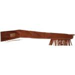 Brownells Fringed Gun Cover, Leather Brown