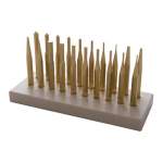 BROWNELLS PUNCH BENCH SET, BRASS PACK OF 20