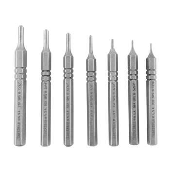 Brownells Premium Roll Pin Starter Punch Set, Steel Pack of 7