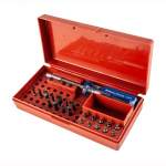 BROWNELLS #1 STANDARD MAGNA-TIP SET WITH #84 HOLLOW HANDLE, STEEL BROWN