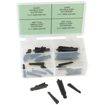 Brownells Rear Sight Elevator Kit Universal Rifles, Black