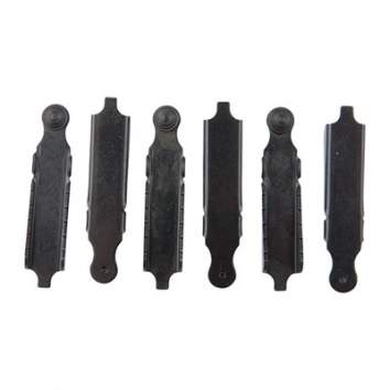 Brownells Rear Sight Long Double Step Elevators Universal Rifles, Black Pack of 6
