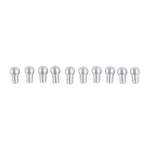 BROWNELLS SHOTGUN SIGHT REFILL SIGHTS #6, ALUMINUM WHITE PACK OF 10