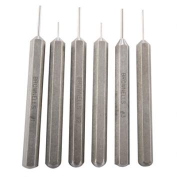 Brownells Cup Tip 6-Punch Set C, Steel