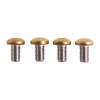 Brownells 1911 Tin Coated Allen Grip Screws Commander, Government, Officers, Gold Pack of 4