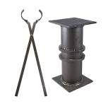BROWNELLS HEAT TREATING CRUCIBLE & TONGS, STEEL