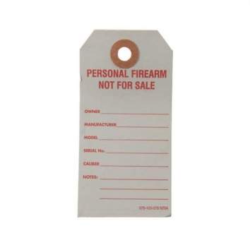 Brownells BATF Personal Firearm Tags Pack of 50