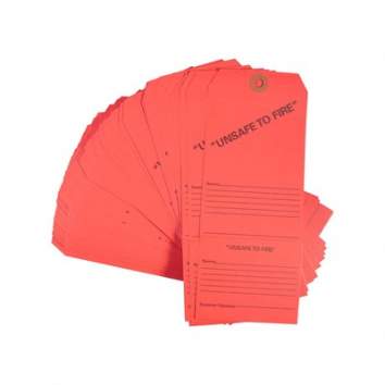 Brownells Unsafe To Fire Tags Pack of 50