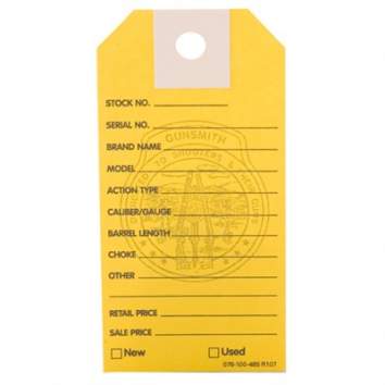 Brownells Gun Price Tags, Yellow Pack of 1000