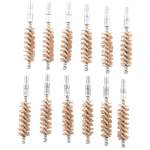 BROWNELLS 35/38 CALIBER DOUBLE-TUFF BRONZE PISTOL BRUSH PACK OF 12