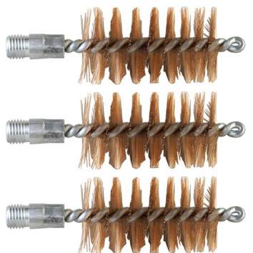 Brownells 12 Gauge Magazine Tube Brushes Universal Shotguns Pack of 3, Bronze