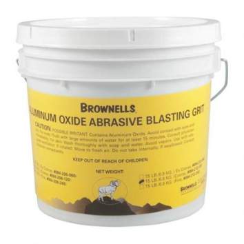 Brownells Abrasive Blasting Coarse 120 Grit 15 Lbs, Aluminum Oxide