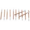 Brownells 22 Caliber Rifle Bore Brush 12 per Pack, Bronze