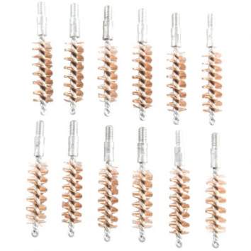Brownells 9MM-38/357 Caliber Pistol Bore Brush 12 per Pack, Bronze