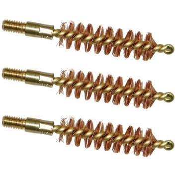 Brownells 9mm/38/357 Caliber Special Line Pistol Brush Pack of 3, Brass