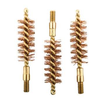Brownells 44/45 Cal Special Line Double-Tuff Pistol Brush Pack of 3, Brass