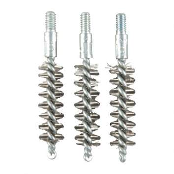 Brownells 9MM, 38/357 Caliber Standard Line Pistol Brush, Stainless Steel Pack of 3