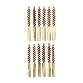 Brownells 22 Caliber Special Line Dewey Pistol Brush Pack of 12, Bronze