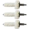 Brownells .223 Caliber Chamber Mop, Cotton Pack of 3