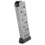 ED BROWN 1911 COMMANDER, GOVERNMENT 7 ROUND MAGAZINE STAINLESS STEEL SILVER