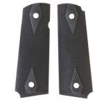 PEARCE GRIP 1911 TRADITIONAL, CHECKERED AUTO GRIP PANELS RUBBER BLACK