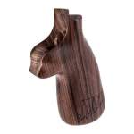 HOGUE SMITH & WESSON MICULEK COMPETITION GRIPS FITS K/L FRAME, ROUND BUTT GRIP WOOD BROWN