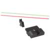 Warren Tactical Series Sevigny Competition Rear Fiber Optic Front, Green, Red