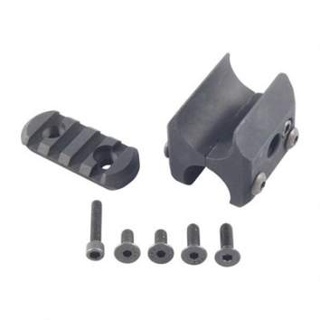 Mesa Tactical Products Barrel/Mag Clamp With Picatinny Rail, Aircraft Aluminum Matte Black