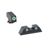 AMERIGLO SIGHT SET FOR GLOCK 17, 19, 22, 23, 24, 26, 27, 33, 34, 38, 39 SMALL FRAME, GREEN