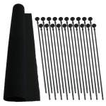 GUN STORAGE SOLUTIONS RIFLE ROD STARTER KIT, PLASTIC BLACK PACK OF 20