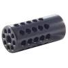 TACTICAL SOLUTIONS COMPENSATOR 22 CALIBER 1/2-28, ALUMINUM MATTE GLOSS BLACK