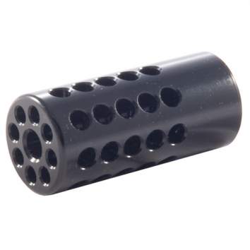 TACTICAL SOLUTIONS COMPENSATOR 22 CALIBER 1/2-28, ALUMINUM MATTE GLOSS BLACK