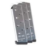CHIP MCCORMICK CUSTOM 1911 POWER PLUS MAGAZINE, 8-ROUND STAINLESS STEEL , SILVER 3 PER PACK