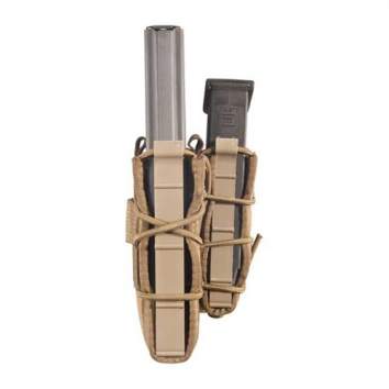 High Speed Gear Double Decker Taco Mag Pouch, Nylon Coyote