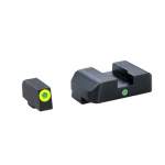 AMERIGLO SIGHT SET FOR GLOCK 22, 19, 34, 35 ,23 ,24, 26, 27, 17, 37, 39, 38, 33 SMALL FRAME, GREEN