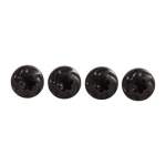 VZ GRIPS TURBO SCREWS FULL SIZE, BLACK OUT PACK OF 4