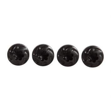 VZ Grips Turbo Screws Full Size, Black Out Pack Of 4