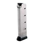 TRIPP RESEARCH 1911 COMMANDER, GOVERNMENT 8 ROUND, 45 AUTO (ACP) MAGAZINE, STAINLESS STEEL SILVER