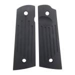 HARRISON DESIGN & CONSULTING 1911 COMMANDER, GOVERNMENT, CARRY GROOVE GRIPS, SQUARE BOTTOM BLACK