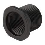 PRECISION ARMAMENT THREAD ADAPTER 9/16-24 TO 5/8-24, BLACK