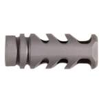 PRECISION ARMAMENT M4-72 SEVERE-DUTY COMPENSATOR 22 CALIBER 1/2-28, STAINLESS STEEL SILVER