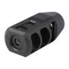 Precision Armament M11-SPR Muzzle Brake 22 Caliber 1/2-28, Stainless Steel Matte Black