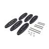 Kinetic Research Group LOP Spacer Set, Plastic Matte Black 4-6 Pack