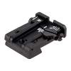 L.P.A. Sights Colt 70,80,90 Adjustable Rear Sight, White Black