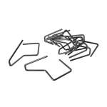 GUN STORAGE SOLUTIONS KIKSTANDS, STEEL BLACK PACK OF 10