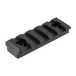 MIDWEST INDUSTRIES M-LOK RAIL 5 SLOT PICATINNY, ALUMINUM BLACK