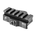 American Defense AD-170-VPG 5-Lug Picatinny Riser Mount Standard Lever, Aluminum Black