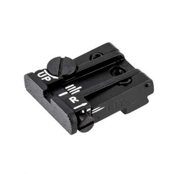 L.P.A. Sights Adjustable Rear Sight, Black